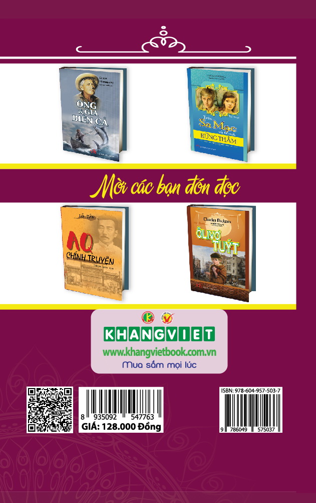 Bìa sau Bà Bovary